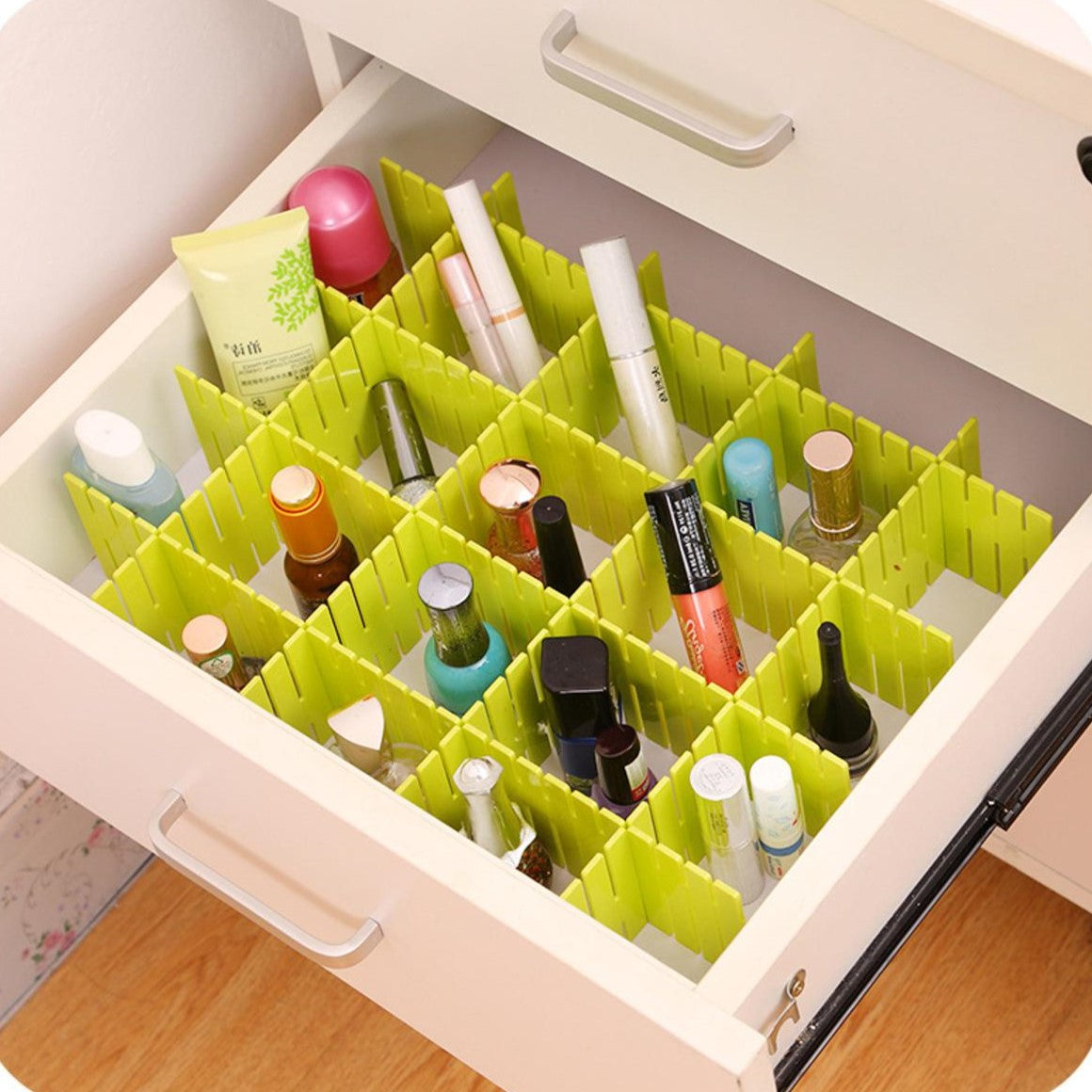 4pcs - Drawer Organizer, Wardrobe and Drawer Organizing, Adjustable Drawer Organizer Strips