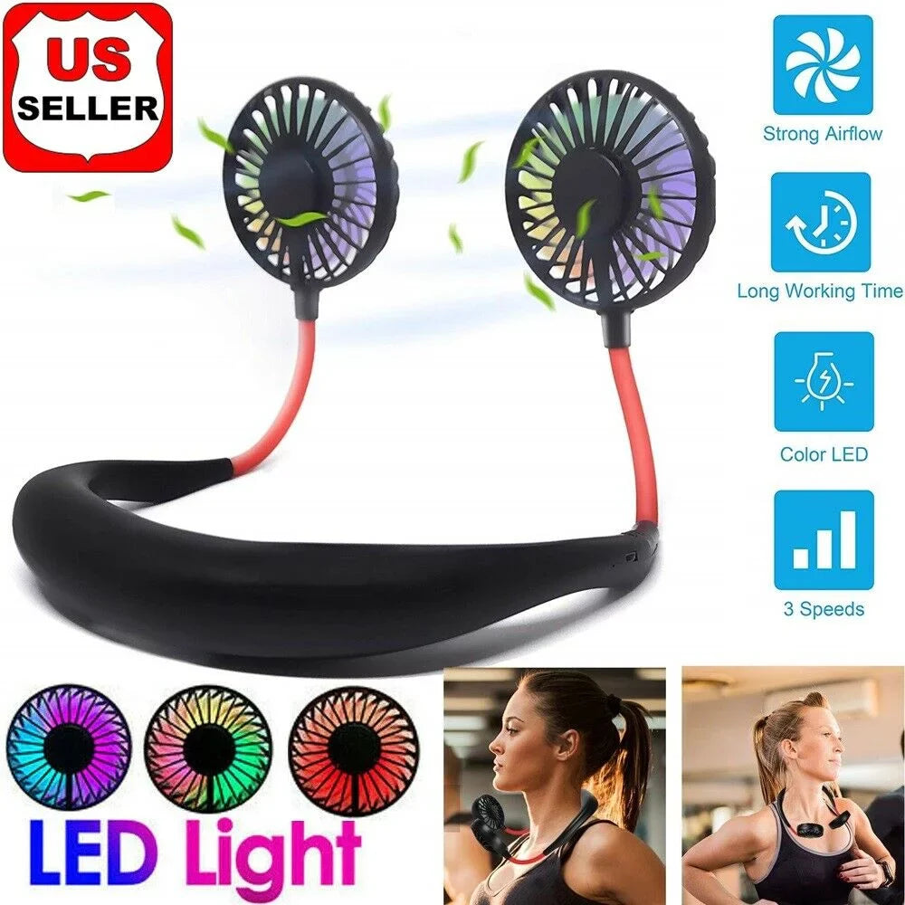 Sports Portable Hanging Neck Small Fan
