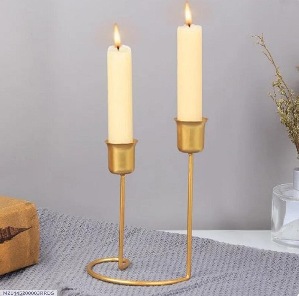 Elegant 1 Pc Metal Candle Stand - Modern Design for Home Decore