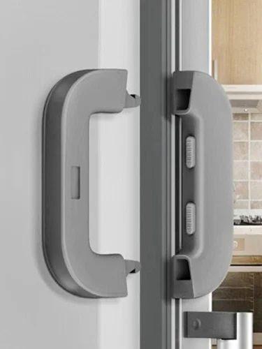 Child Safety Refrigerator Lock – Self-Adhesive Double Button Childproof Freezer Door Lock (Multicolor)